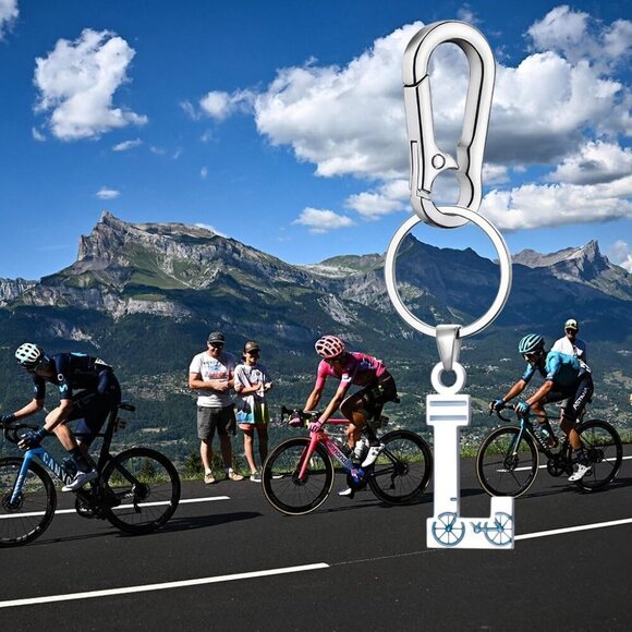 Bicycle Keychain Initial Letter A-Z Sports Charm Bike Pendant Accessories - Picture 2 of 4